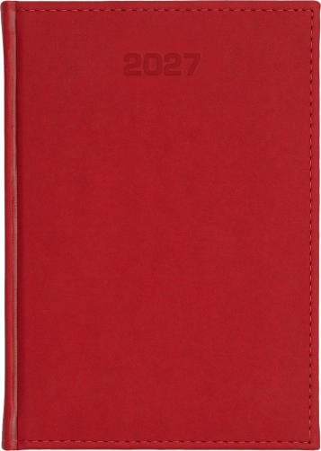 B5 tygodniowe - Velour - Czerwony A838