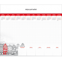 Kalendarz biurkowy biuwar KAMIENICE | BWB115