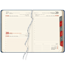 Kalendarz książkowy A5 dzienny CZERWIEŃ | KK11