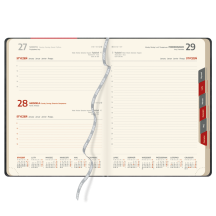 Kalendarz książkowy B5 tygodniowy CZERŃ I CZERWIEŃ| KK41