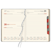 Kalendarz książkowy B5 tygodniowy METALIZOWANY GRAFIT  | KK42