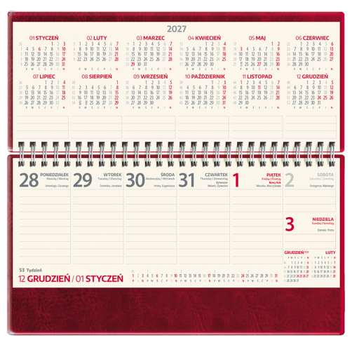 Terminarz biurkowy VIP | TB67