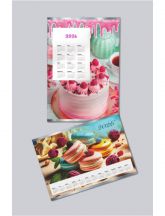 Kalendarze listwowane poziome, pionowe